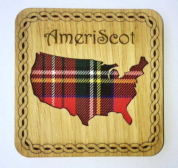 American Scottish Square Coaster