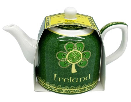 Royal Tara Teapot Ireland Spiral Shamrock