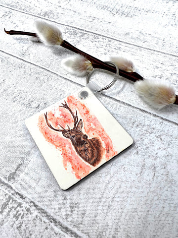 Handmade Stag Keychain - Stephen