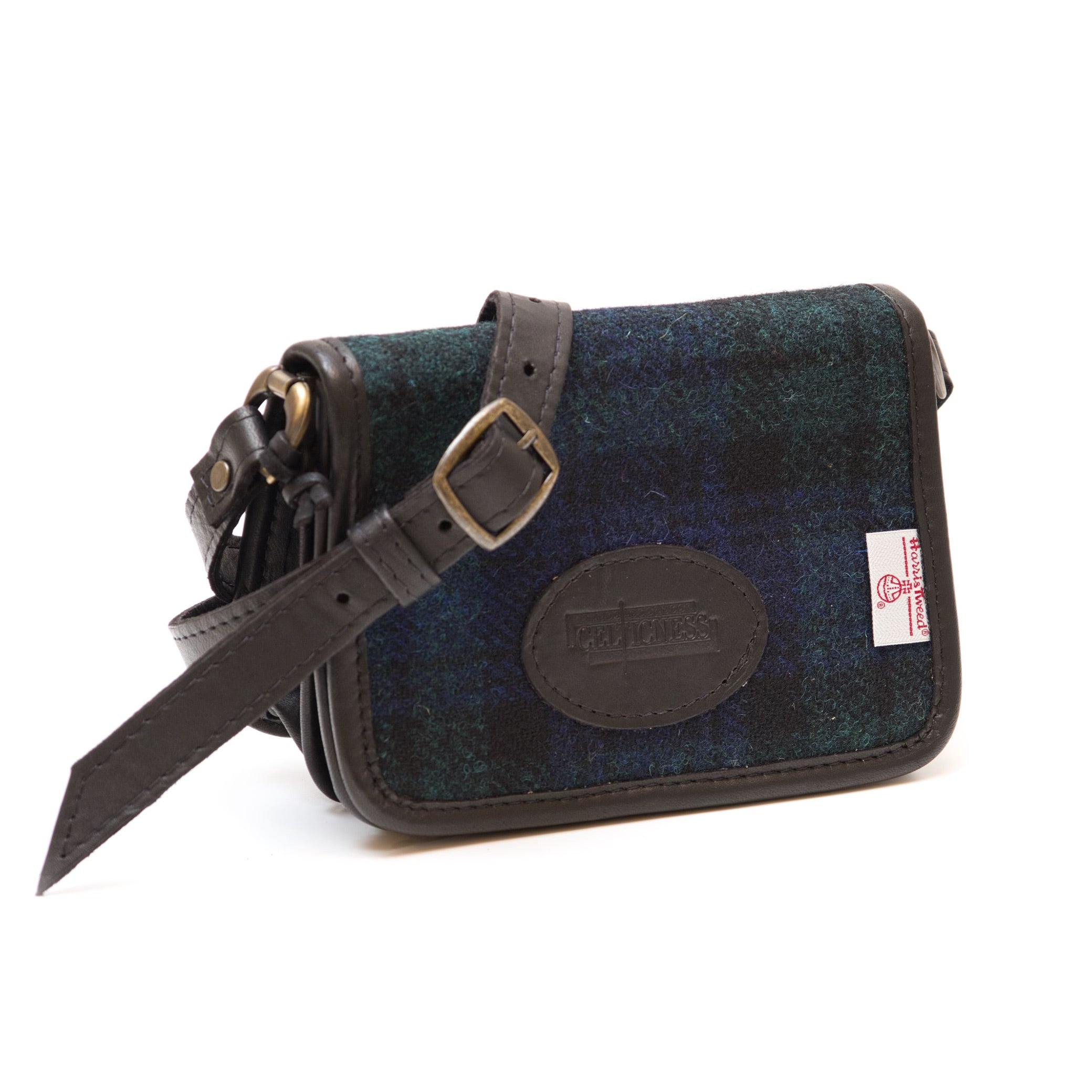 Harris Tweed and Leather Purse 100% Handmade in Scotland