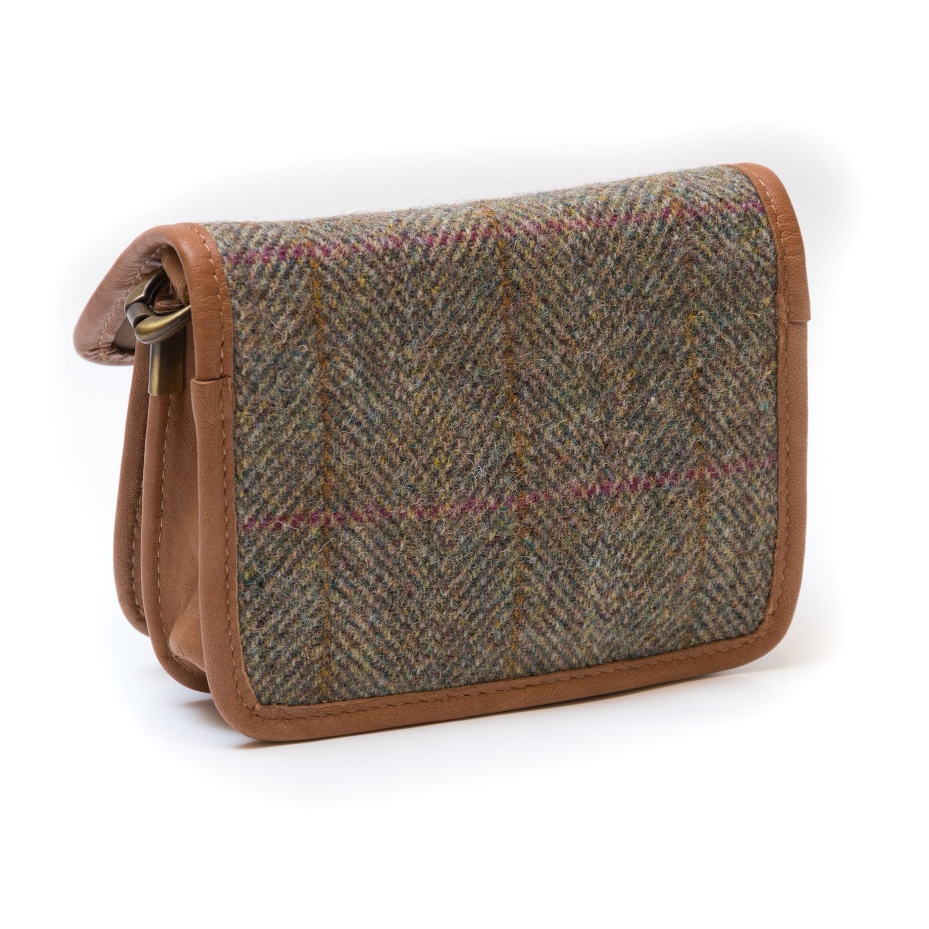 Harris Tweed and Leather Purse 100% Handmade in Scotland