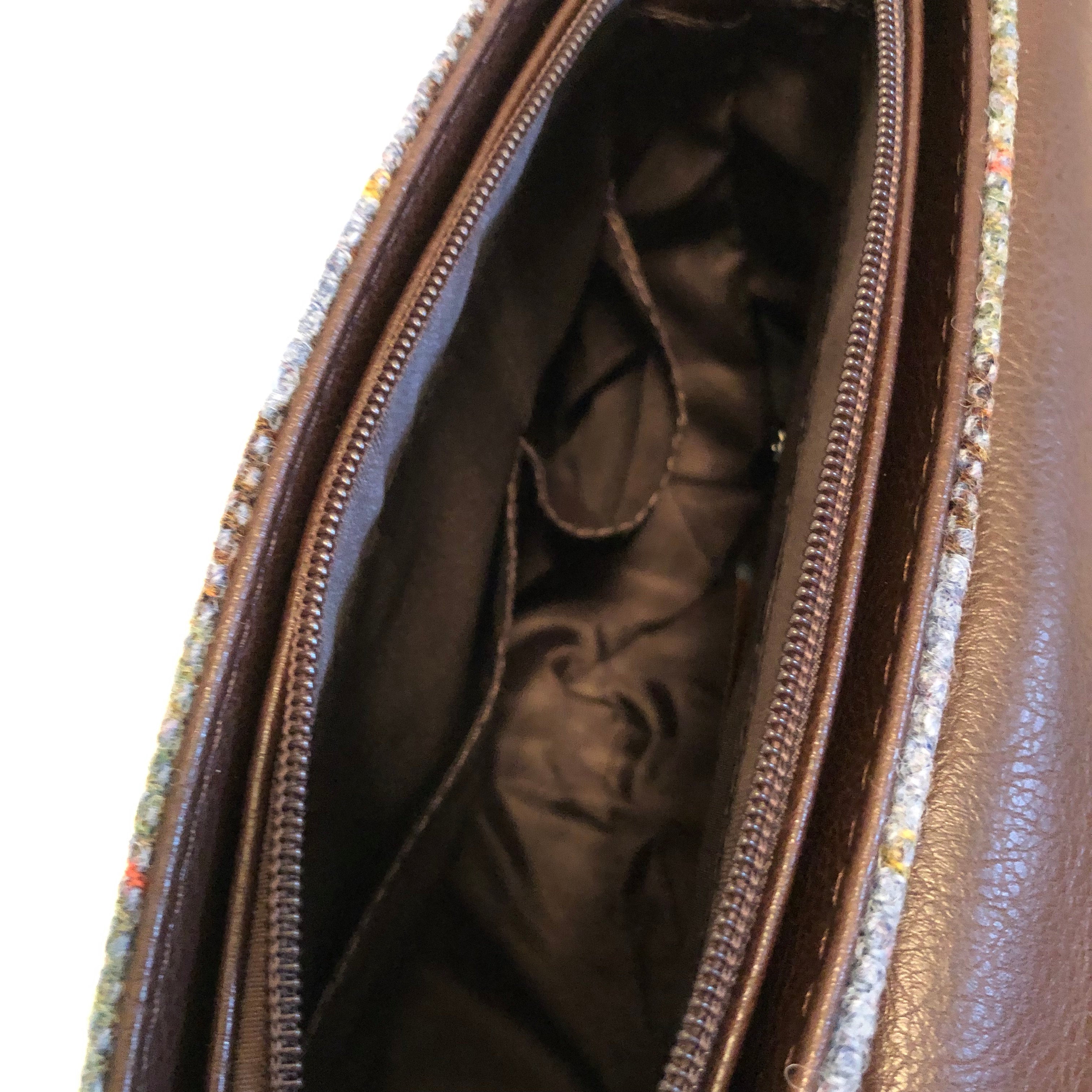 Harris Tweed Beauly Cross Body Shoulder Bag - Multi Color Plaid