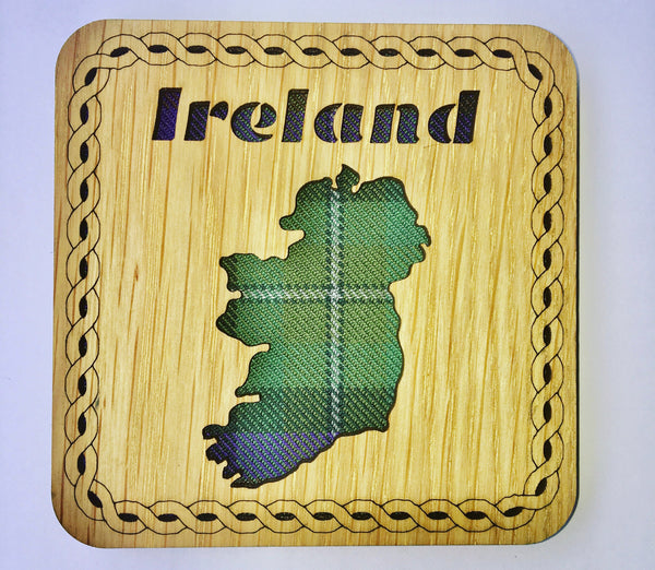 Ireland Map Square Coaster